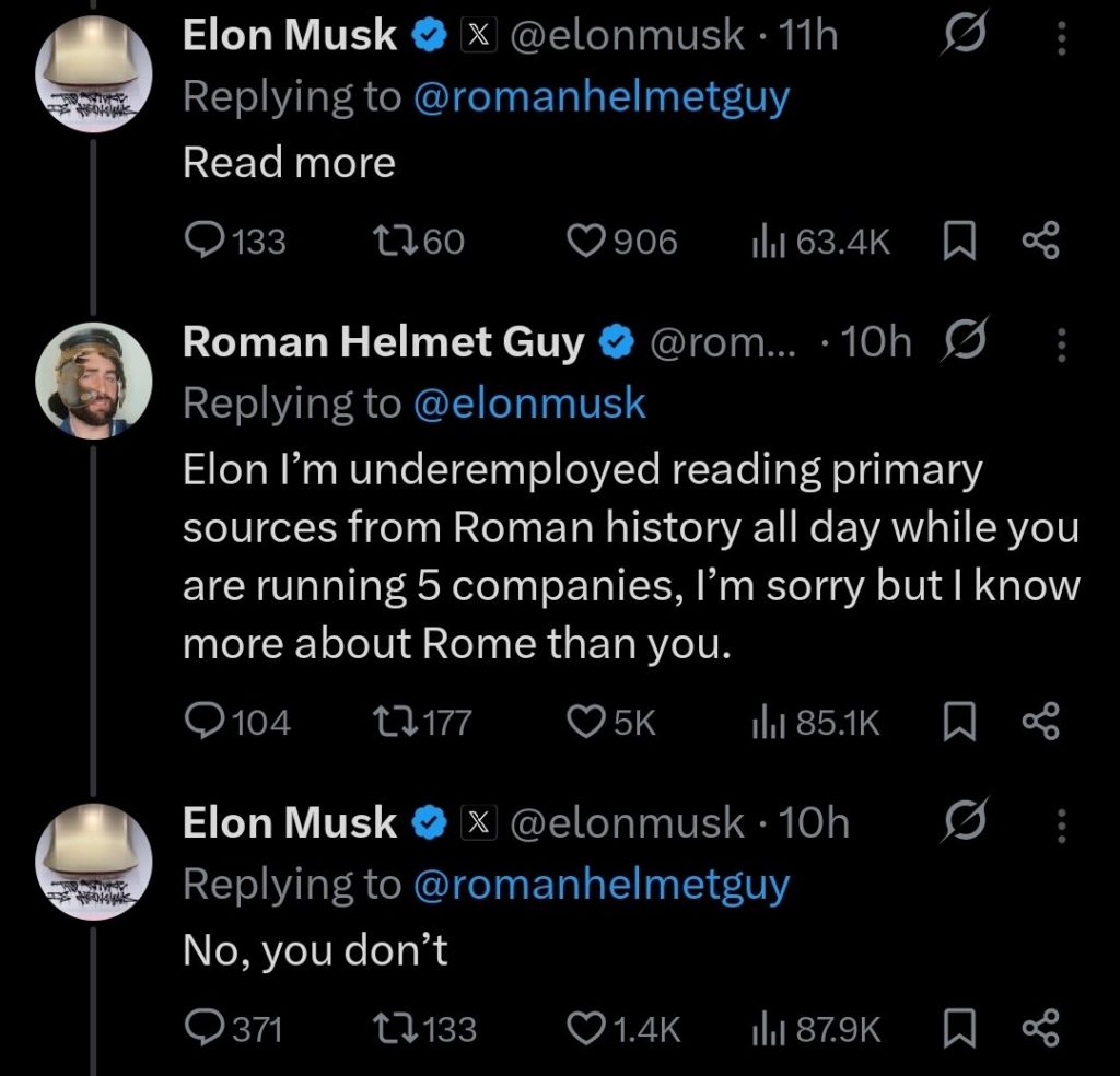 elon on rome